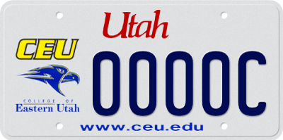 College of Eastern Utah License Plate