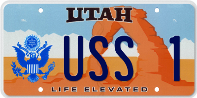 Arches U.S. Congress License Plate