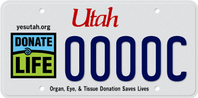 Donate Life License Plate