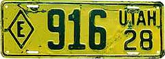 1928 Historical License PlateAutism Awareness license plate