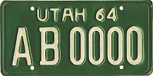 1964 Historical License PlateAwareness license plate