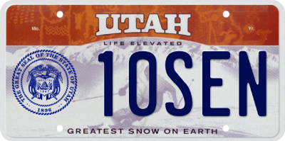 Skier State Legislator License Plate