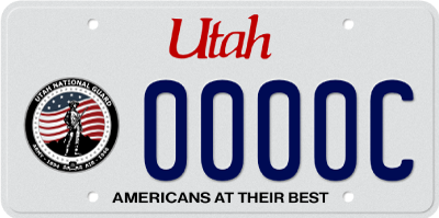 National Guard License Plate