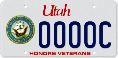 Navy License Plate