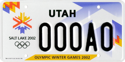 Olympic License Plate