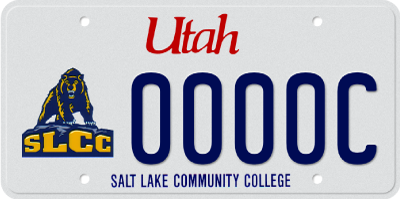 Salt Lake Community College License Plate
