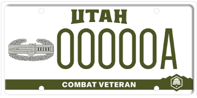 Army Combat Action Badge License Plate