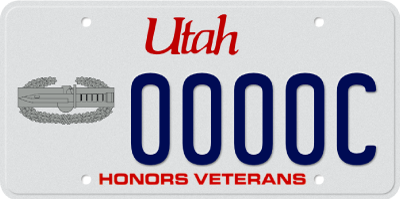 Army Combat Action Badge License Plate
