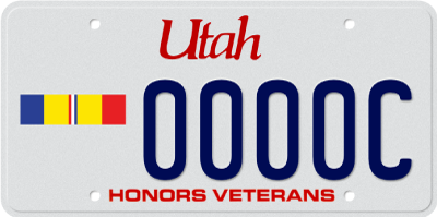 Marine and Navy Combat Action Ribbon License Plate