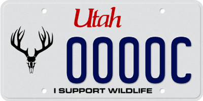 Wildlife Mule Deer License Plate